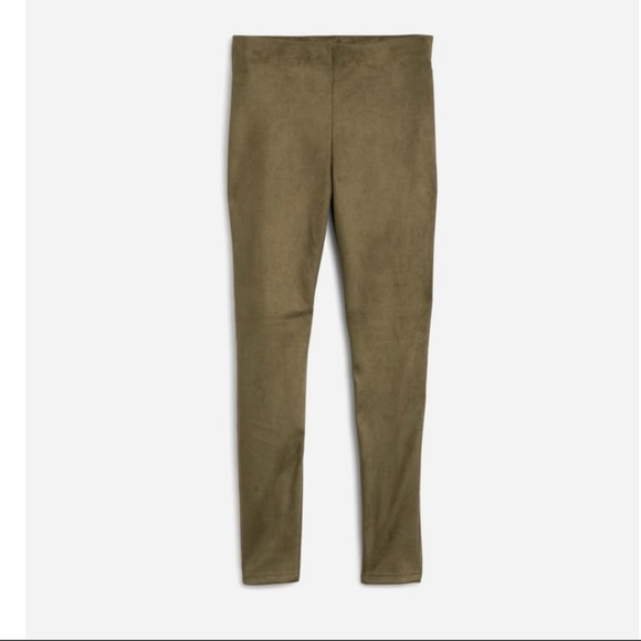 One5One | for Stitchfix 
Green High Rise Pull On Bonded Suede Skinny Leg… - Picture 1 of 14